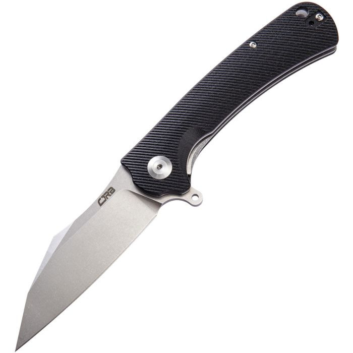 J1901BKC 4.75" closed. 3.5" stonewash finish D2 tool steel blade. Black textured G10 handle. Extended tang. Lanyard hole. Pocket clip.