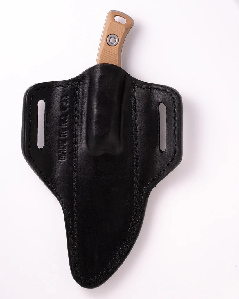 MCT9510DE2 8.25" (20.96cm) overall. 3.63" (9.22cm) stonewash finish Bohler M390MK stainless blade. Flat Dark Earth G10 handle. Full tang. Lanyard hole. Black leather belt sheath.