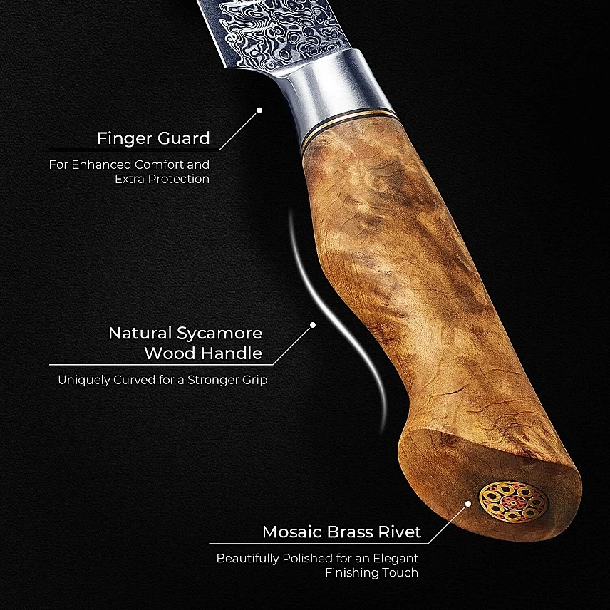 "Dynasty" 16-Piece Japanese Damascus Steel Knife Block Set