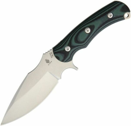 Willumsen Super Bad Drop Point Fixed Blade Black/Green