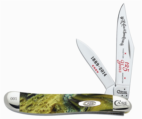 Case - Peanut 125th Anniv. w/Green Corelon Handle 9220-125MM