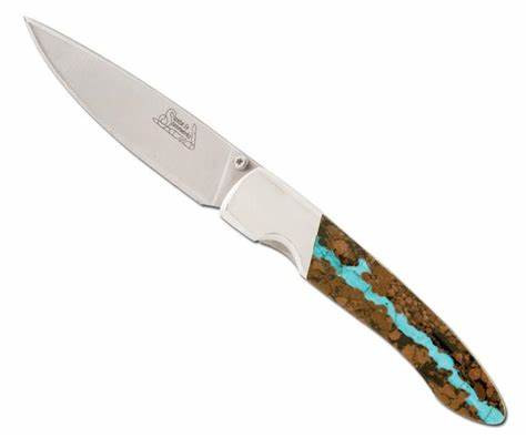 Santa Fe Stoneworks - Vein Turquoise Collection 3" Liner Lock
