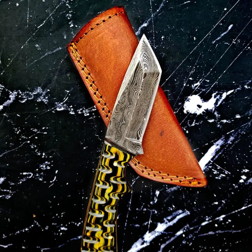 TITAN - TD-75 - 8", tactical Tanto Damascus knife