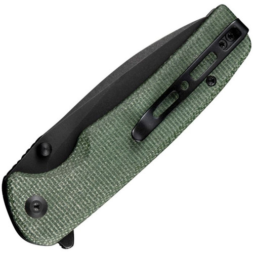 Sachse Button Lock Grn Micarta