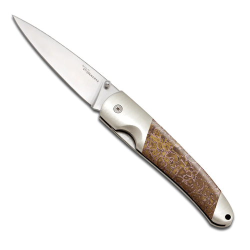 Santa Fe Stoneworks - Fossilized Woolly Mammoth Bone Collection 4" Linerlock