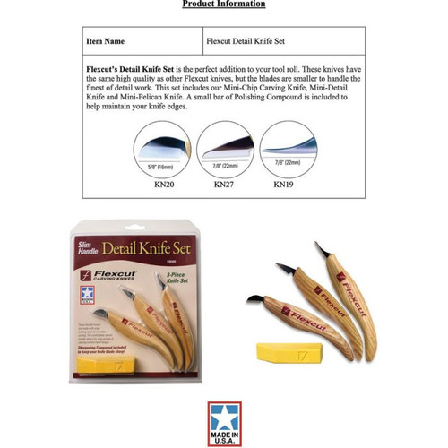 Slim Handle Detail Knife Set