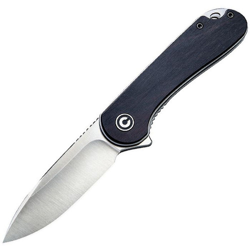 Elementum Flipper Knife Wood Handle (2.96" D2 Blade)