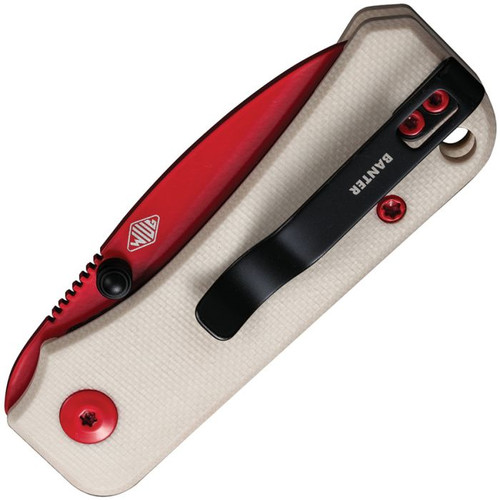 Baby Banter Thumb Stud Knife Red G10 Handle