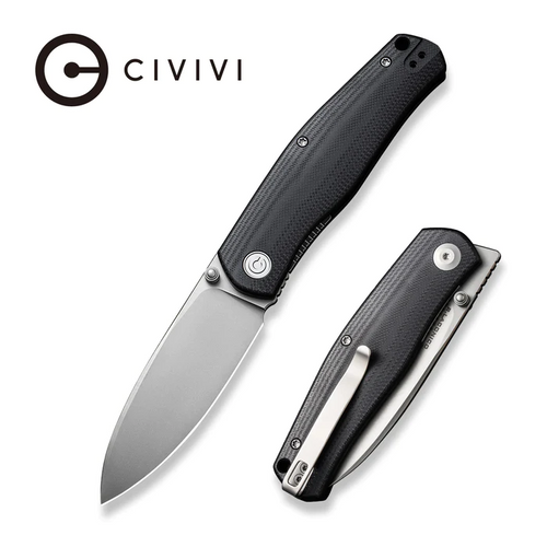 Sokoke Front Flipper And Thumb Stud Knife Black G10 Handle