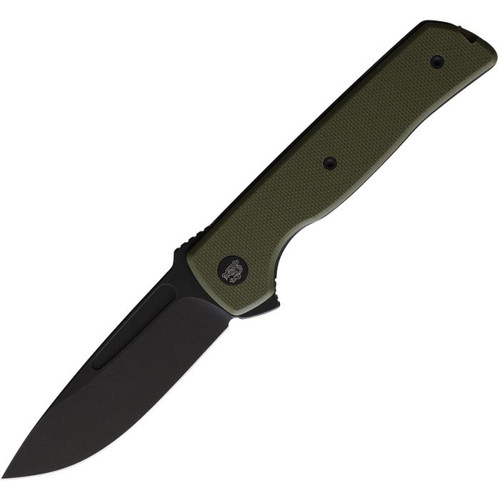Tactical ATCF Lite Liner Lock Knife Green G-10/Black 3"