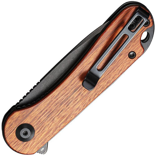 Elementum Flipper Knife Wood Handle (2.96" D2 Blade)