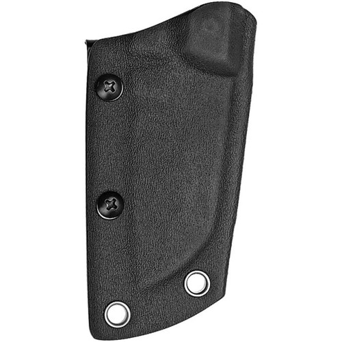 Kizer Cutlery 1062A1 Tyler Barnes Deckhand Fixed Blade Knife 2.95" D2 Stonewashed Sheepsfoot Blade, Black Micarta Handles, Kydex Sheath