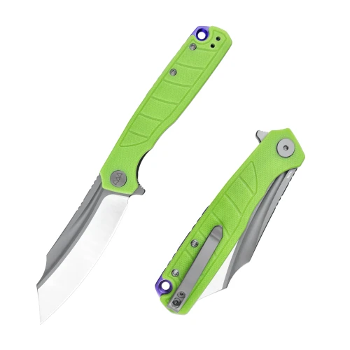 WIXCO WX20-D SPLARK 3.62" Sandvik Blade Green Luminous G10Handle
