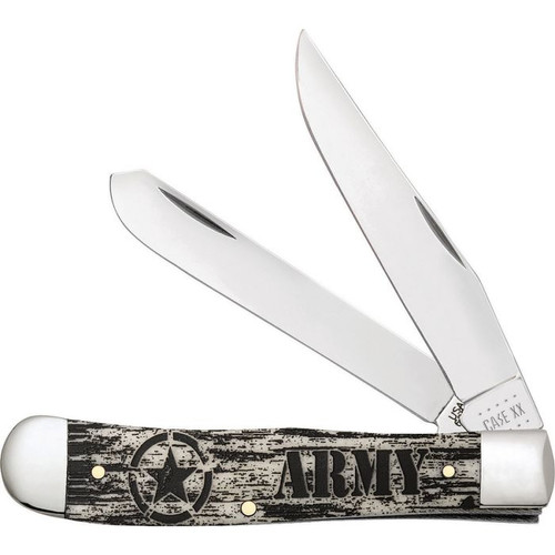 U.S. Army Embellished Smooth Natural Bone Trapper