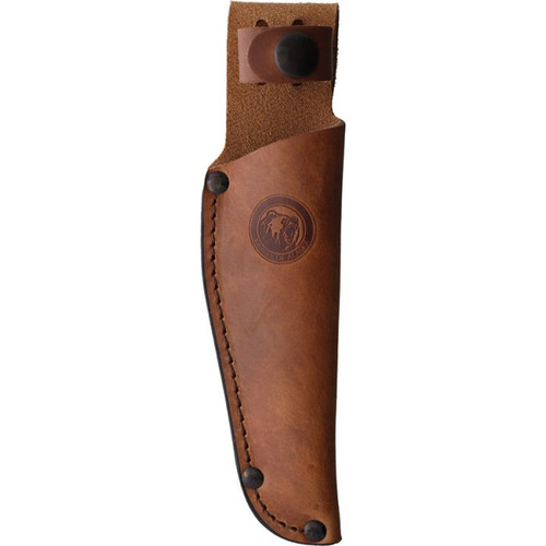 KOA00951FG 8" (20.32cm) overall. 3.5" (8.89cm) bead blast finish D2 tool steel blade. Black G10 handle. Stainless guard. Full tang. Lanyard hole. Brown leather belt sheath.