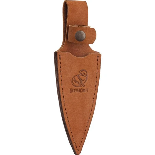 BVRNCK1 5.88" (14.94cm) overall. 2.88" (7.32cm) satin finish saber ground 1.4116 stainless dagger blade. Walnut handle. Full, extended tang. Lanyard hole. Brown leather belt sheath.