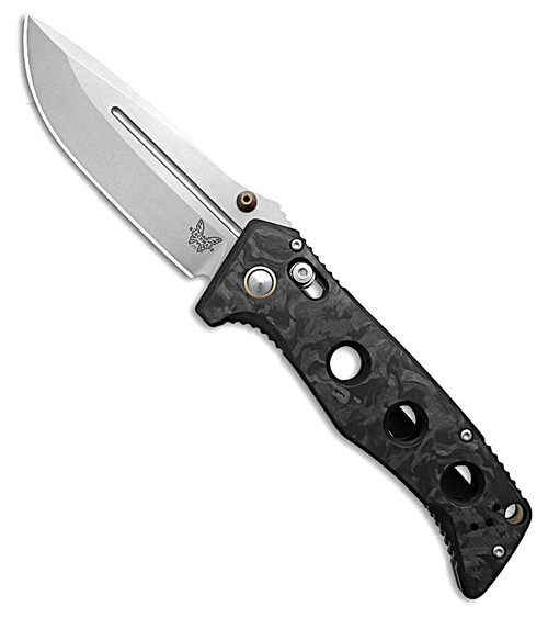275-05 Shane Sibert Adamas Folding 3.78" MagnaCut Stonewashed Drop Point Blade, Marbled Carbon Fiber Handle, AXIS/Crossbar Lock