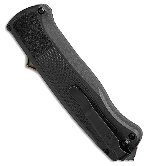 5371FE-02 Shootout OTF Knife 3.494" S30V Flat Earth PVD Drop Point Blade, Graphite Black CF-Elite Handle