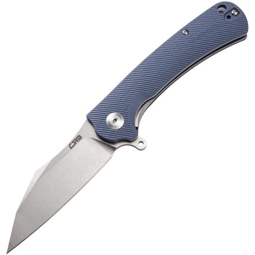 J1901GYC 4.75" closed. 3.5" stonewash finish D2 tool steel blade. Gray textured G10 handle. Extended tang. Lanyard hole. Pocket clip.