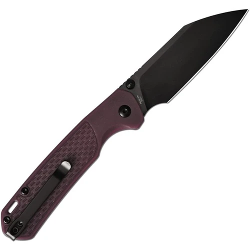 J1945BRD 4.25" (10.8cm) closed. 3.25" (8.26cm) black PVD coated AR-RPM9 stainless Wharncliffe blade. FRN handle. Thumb stud. Lanyard hole. Pocket clip. Thermochromic (brown to red) handle. Black nylon zippered storage case.