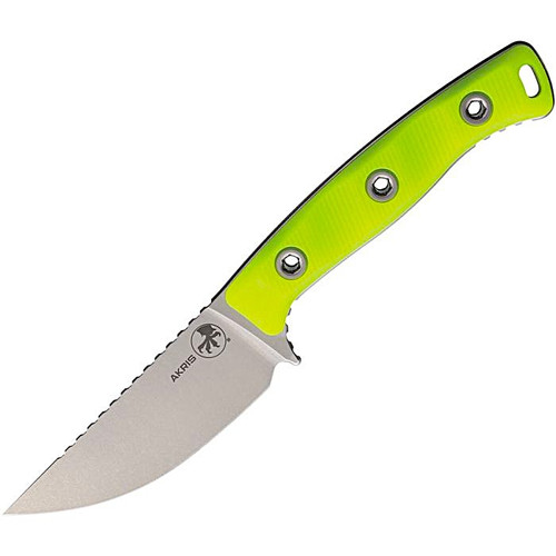 MCT9510HV5 Akris Stonewash Standard G-10 High Visibility with Black Kydex Sheath