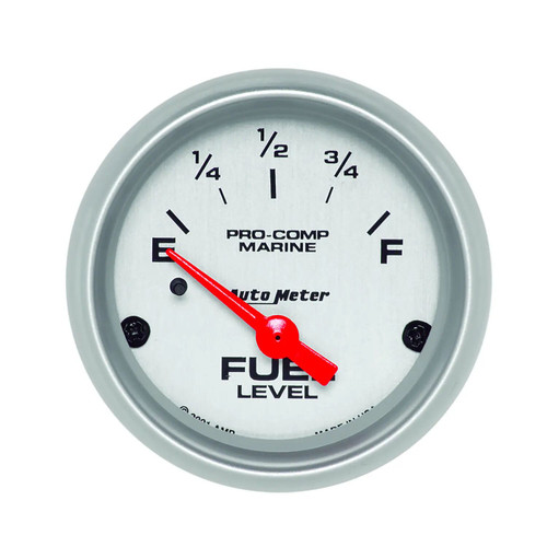 GAUGE FUEL LEVEL 2 1/16IN 240E TO 33F ELEC MARINE SILVER 200760-33 - ATYG-200760-33