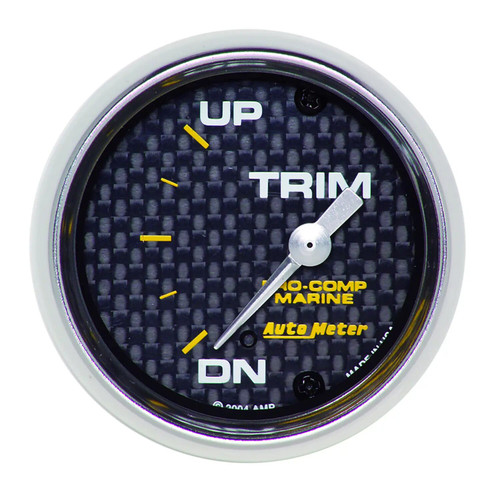 GAUGE, TRIM LEVEL, 2 1/16", 0ODOWN-90OUP, ELECTRIC, MARINE CARBON FIBER 200766-40 - ATYG-200766-40