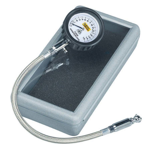 Tire Pressure Gauge 0-15 PSI Analog w/Bleed Valve 2159 - ATYG-2159