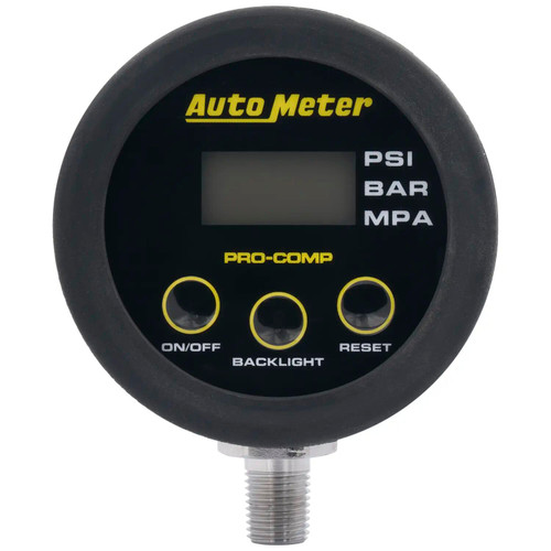 GAUGE HEADTIRE PRESS50 PSI/3.45 BARRACE DIGITALBACKLIT W/ MEMPROCOMP 2167 - ATYG-2167