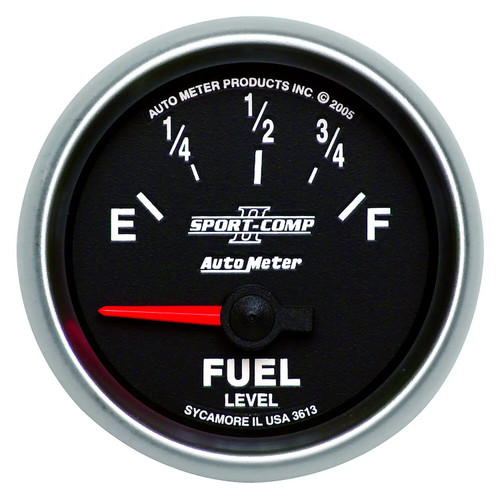 2-1/16in S/C II Fuel Level Gauge 0-90ohms 3613 - ATYG-3613