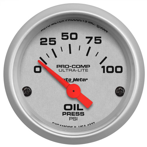 2-1/16in U/L Oil Pressure Gauge 0-100psi 4327 - ATYG-4327