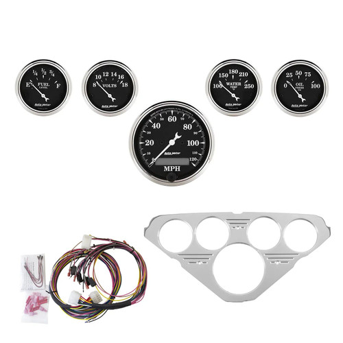 DIRECT FIT DASH KIT, CHEVY TRUCK 55-59, MPH/FUEL/OILP/WTMP/BAT, OTB 7036-OTB - ATYG-7036-OTB