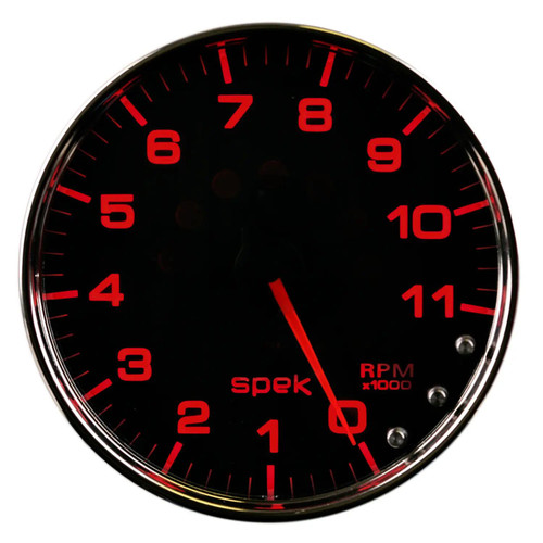 GAUGE TACHOMETER 5IN 11K RPM W/SHIFT LIGHT & PEAK MEM BLACK/CHROME SPEKPR P23931 - ATYG-P23931