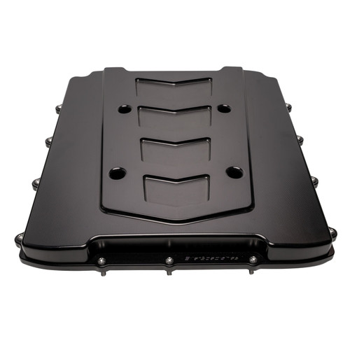 LS GenV LT4 Supercharger Lid Chevron Black BLK95068 - BQLS-BLK95068