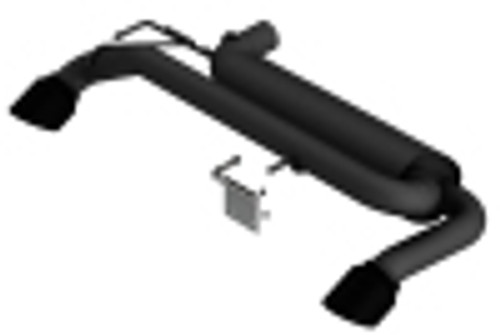 21C BRONCO 2.3L i4 AXLEBACK TOURING EXHAUST SYSTEM W/BLACK TIPS 11973CB - BAFU-11973CB