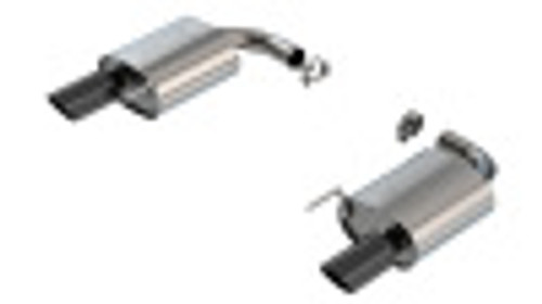 24C MUSTANG GT 5.0L W/NONACTIVE EXH AXLEBACK ATAK EXHAUST SYSTEM W/BLK CHROME 11984BC - BAFU-11984BC