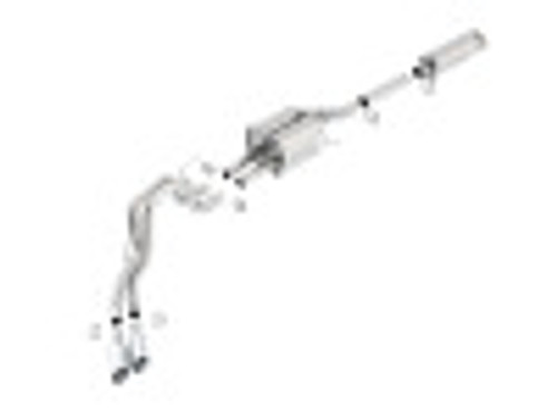 1113 F150 HARLEY DAVIDSON/1013 F150 RAPTOR 6.2L V8 EXT CAB SB SIDE CBACK SYSTEM TOURING 140404 - BAFU-140404