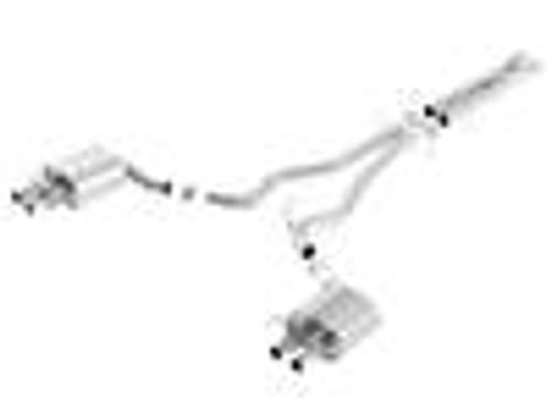 1516 MUST SHELBY GT350 5.2L V8 AT/MT RWD 2DR D SR STYPE 2.75IN 2.50IN FACTORY BEZEL NO TIPS 140684 - BAFU-140684