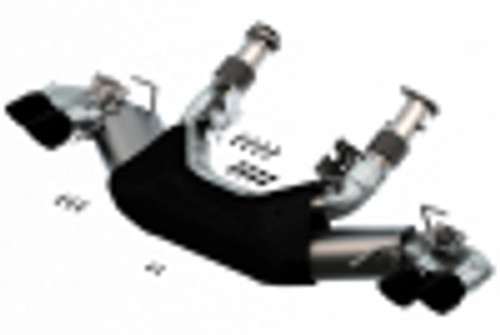 20C CORVETTE C8 6.2L V8 AT RWD 2DR 3IN STYPE BLACK CHROME TIPS 140838BC - BAFU-140838BC