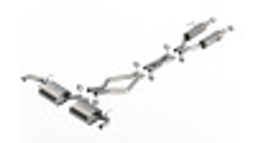 22C GRAND CHEROKEE 3.6L CATBACK STYPE EXHAUST SYSTEM W/O TIPS 140955 - BAFU-140955