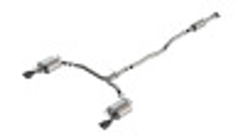 20C CAMRY TRD 3.5L CATBACK STYPE EXHAUST SYSTEM W/BLACK CHROME TIPS 140967BC - BAFU-140967BC