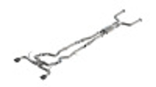 16C INFINITI Q50 3.0L ATAK CATBACK EXHAUST SYSTEM W/BLK CHROME TIPS 140978BC - BAFU-140978BC