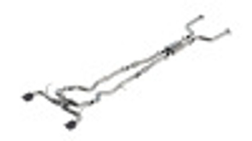 16C INFINITI Q50 3.0L ATAK CATBACK EXHAUST SYSTEM W/CF BLK TIPS 140978CFBA - BAFU-140978CFBA