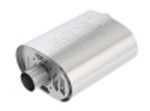 CrateMuffler OFFSET IN/ CENTER OUT 2.50IN ATAK FOR COYOTE 5.0L 400856 - BAFU-400856