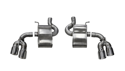 2.75 Inch Axle-Back Xtreme Dual Exhaust 4.0 Inch Polished Tips 16-19 Chevy Camaro SS/17-18 Camaro ZL1 6.2L V8 Stainless Steel Corsa Performance 14784 - CDRC-14784