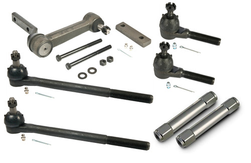 Steering Linkage Kit For 1963-1964 Impala Idler Arm Inner Tie Rods Outer Tie Rods And Billet Tie Rod Adjusters Ridetech 11059572 - RLTP-11059572