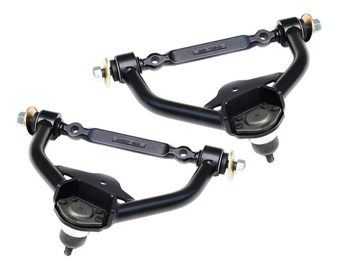 Front Upper Strongarms For 1970-1981 Camaro and Firebird Pair Of Tubular Control Arms W/ Ball Joints Cross Shafts And Delrin Bushings Powder Coated Satin Black Ridetech 11173699 - RLTP-11173699
