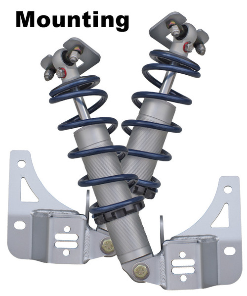 Rear TQ Shockwaves For 1964-1972 Chevelle Cutlass For Use W/ Moser/Gearfx 9 Inch Housing Springs Brackets And Hardware Sold As Pair Pair Of Triple Adjustable Shocks Springs Spring Mounts Brackets And Delrin Spring Washers Ridetech 11226211