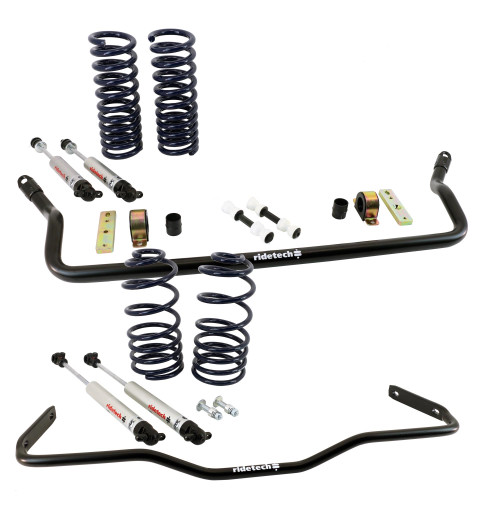 Streetgrip Suspension System For 1964-1967 Chevelle Cutlass W/ Small Block No Ball Joints Or Bushings Front And Rear Dual Rate Coil Springs Front And Rear Sway Bar And HQ Shocks No Ball Joints Or Bushings Ridetech 11235012 - RLTP-11235012