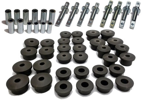 Delrin Control Arm Bushing Kit 2005-2013 Corvette Z06 Delrin Bushings For Complete Car And Trunnions For Front And Rear Upper Arms Ridetech 11519501 - RLTP-11519501